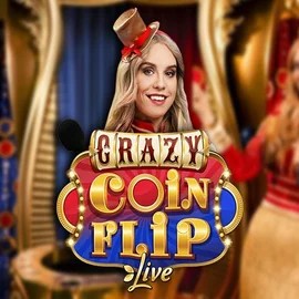 Crazy Coin Flip logo by Evolution at 7Gold Casino